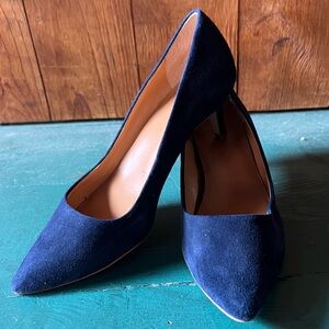 Blue Suede Esme Kitten Heels